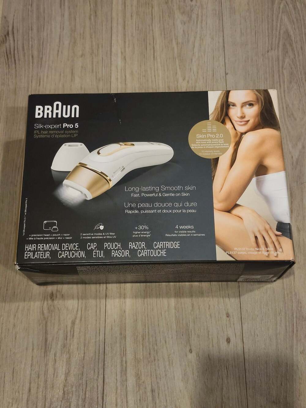 Braun Silk Expert Pro 5 IPL Hair Removal Device PL5137 White Gold